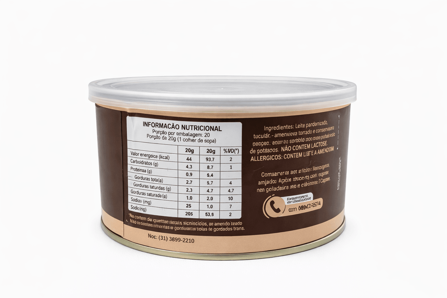 Paçoca de Colher Cremosa / Doce de Leite com Amendoim (Doces Capela - 400g)