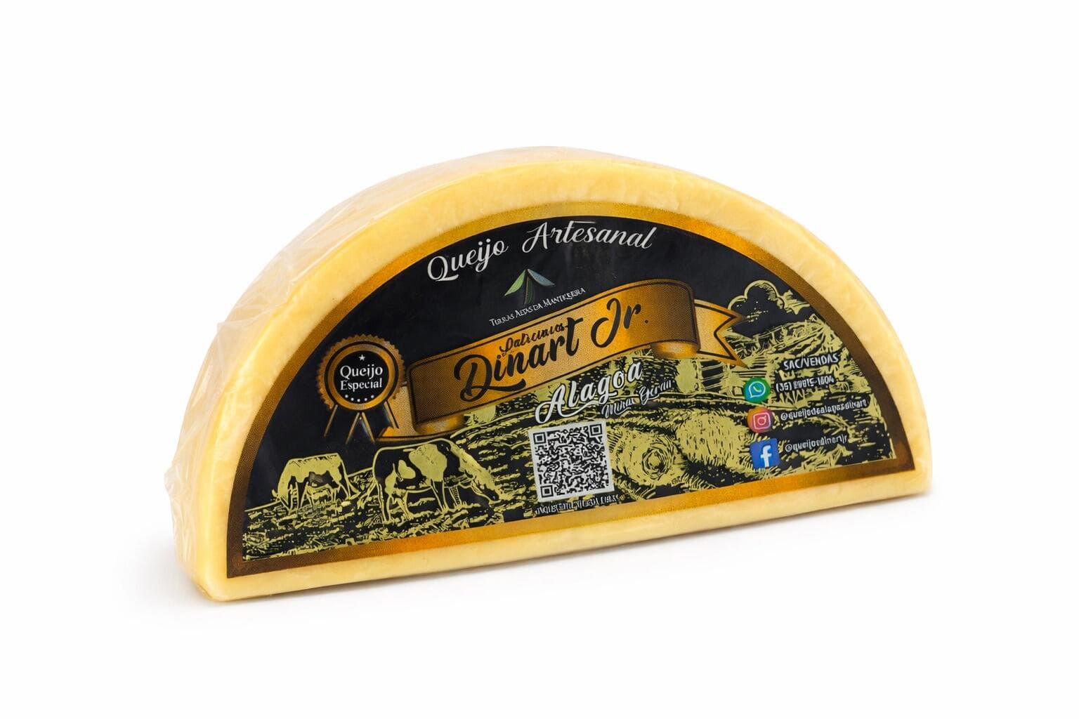 Queijo da Serra da Canastra Artesanal (Meia Cura / Peça 450g)