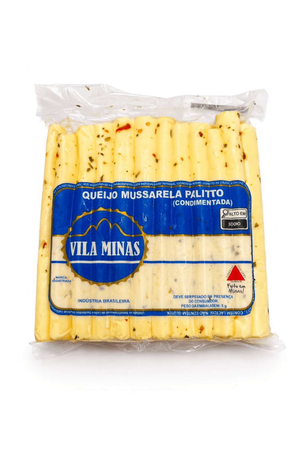 Queijo Mussarela Palito Temperado (Aperitivo / 200g)