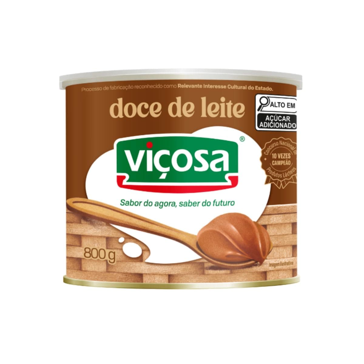 Doce de Leite Viçosa Tradicional - Lata 800g Gramas