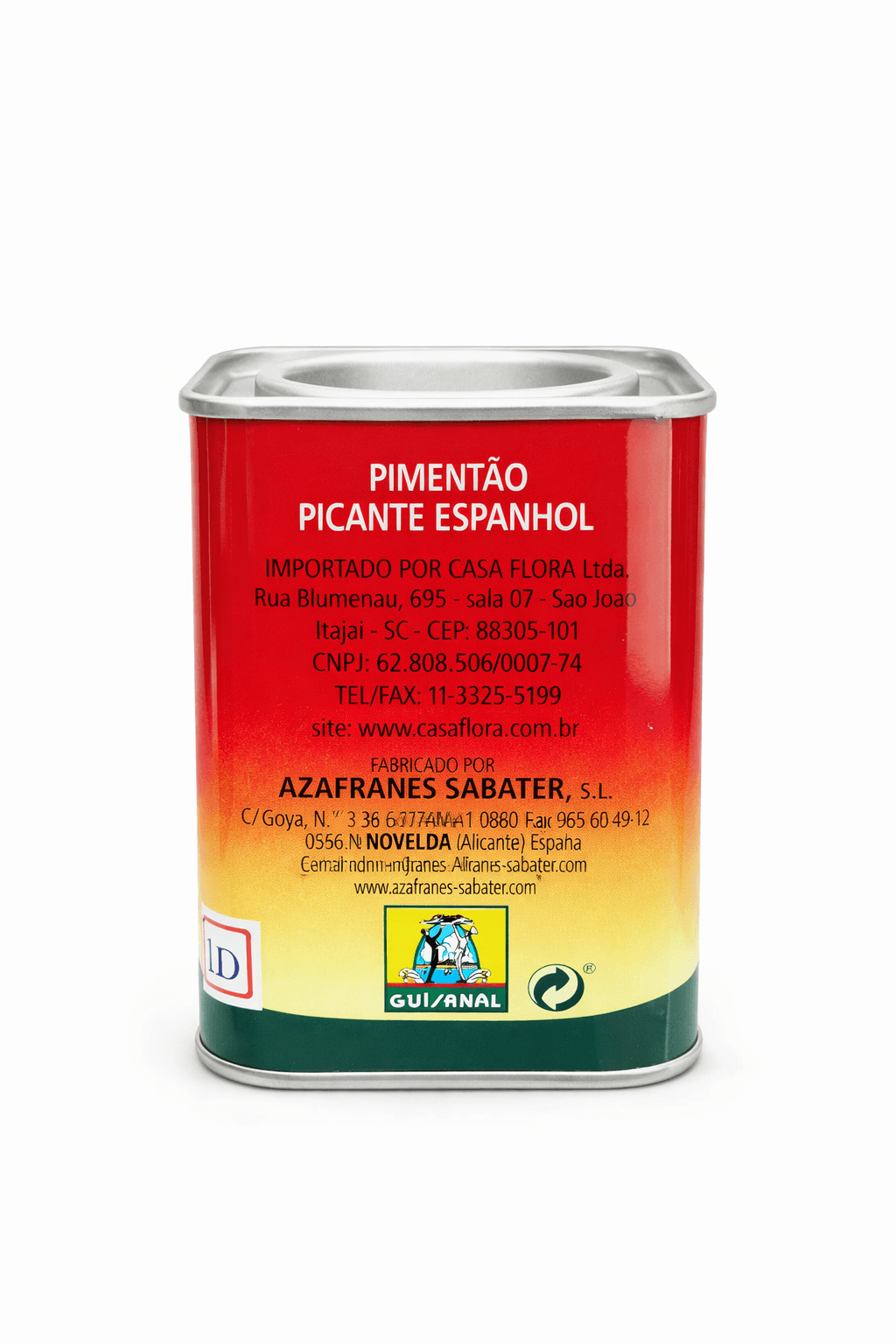 Pimentão Picante Espanhol (Pimentón / Páprica Defumada - 75g)