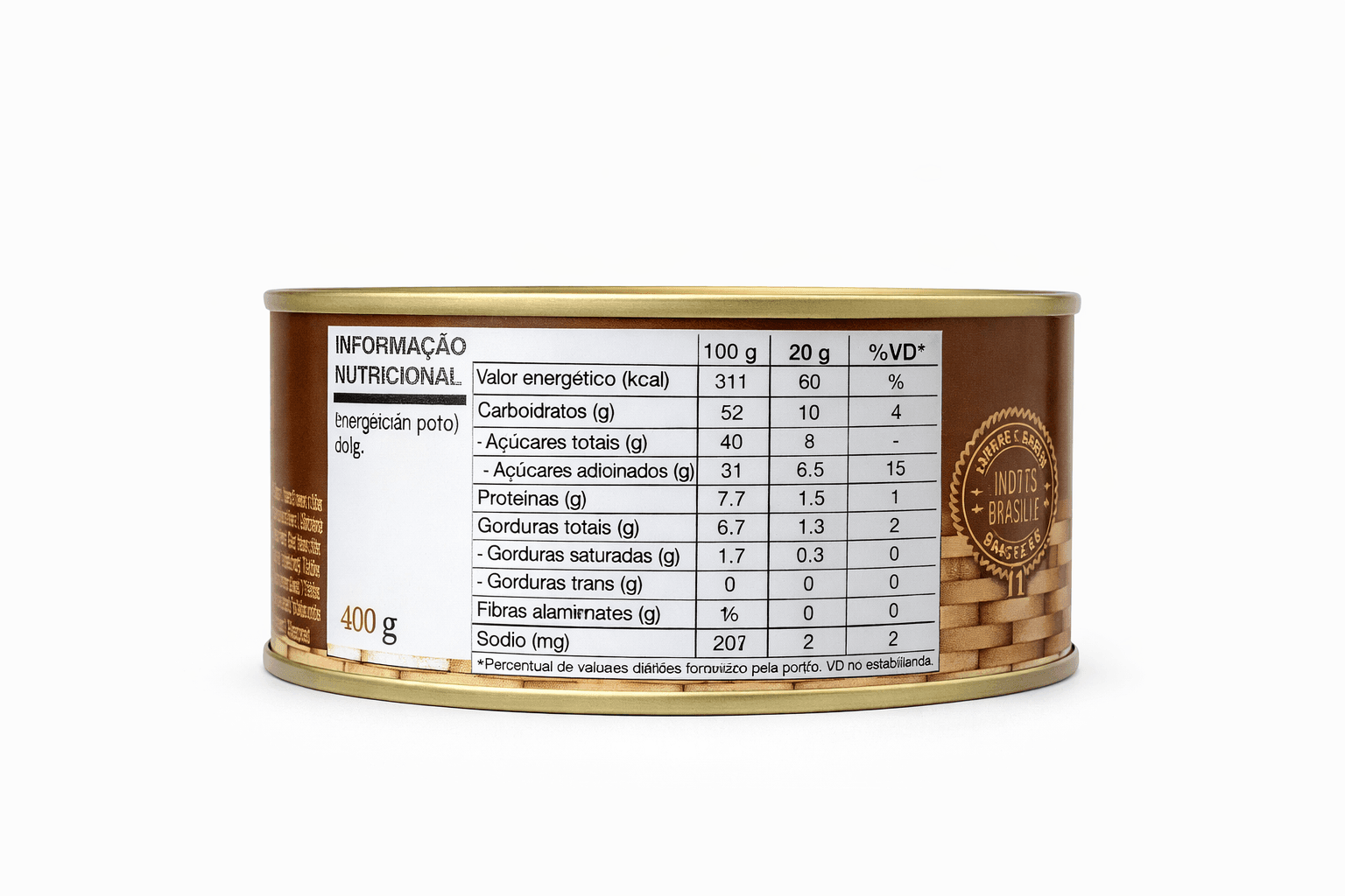 Doce de Leite Viçosa Tradicional (O Melhor do Brasil / Lata 400g)