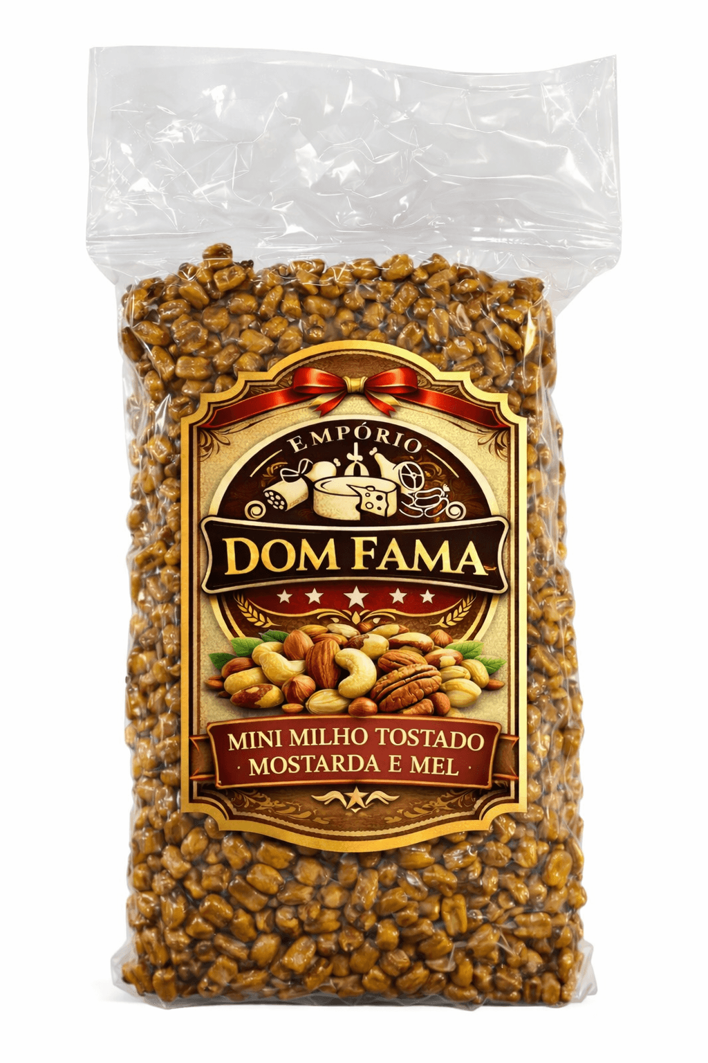 Mini Milho Torrado Mostarda e Mel (Petisco Crocante)