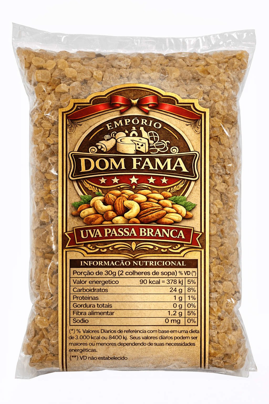 Uva Passa Branca Sem Semente (Golden / Premium) - de R$8,50 a R$34,00