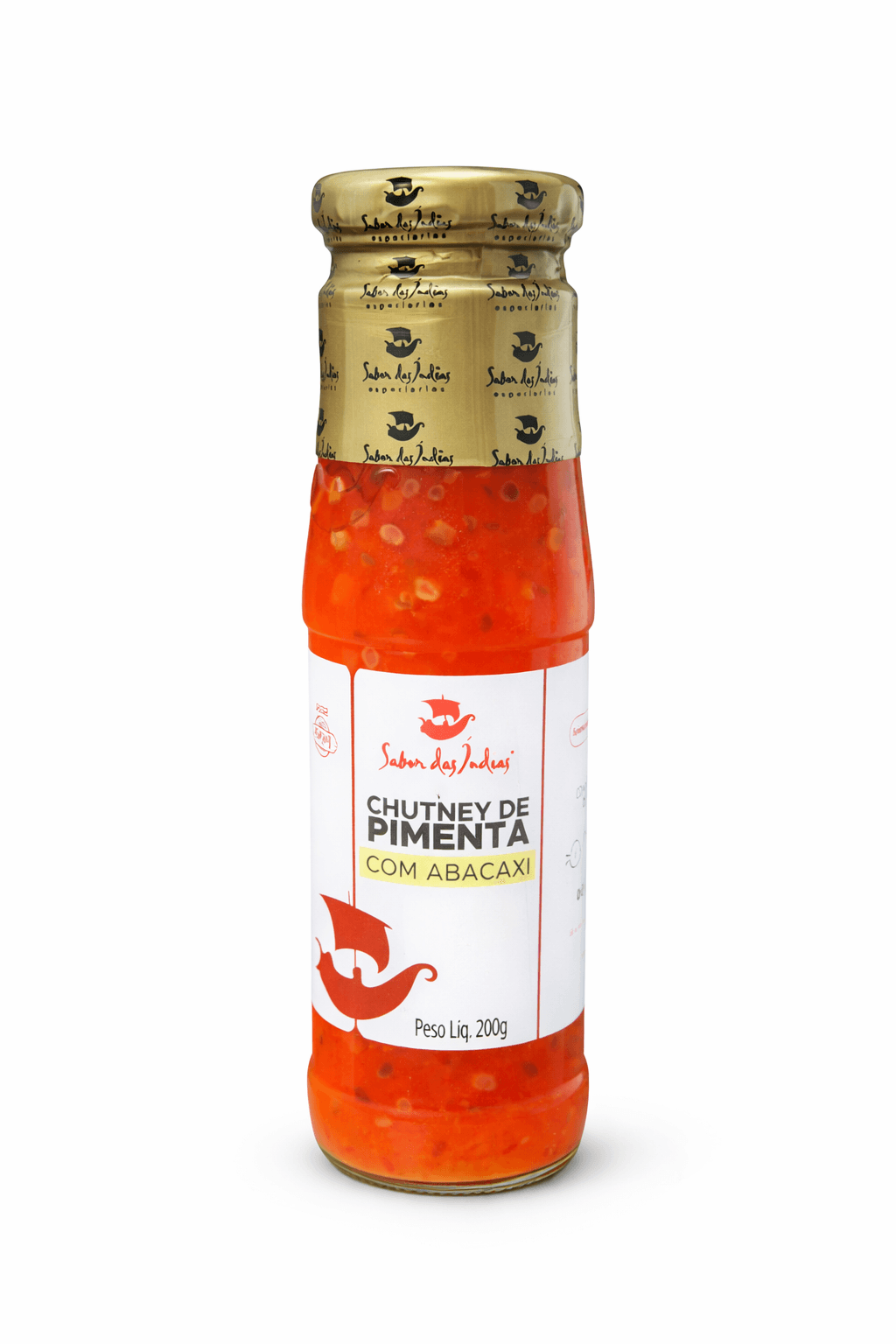 Chutney de Pimenta com Abacaxi Sabor das Índias (Agridoce Tropical)