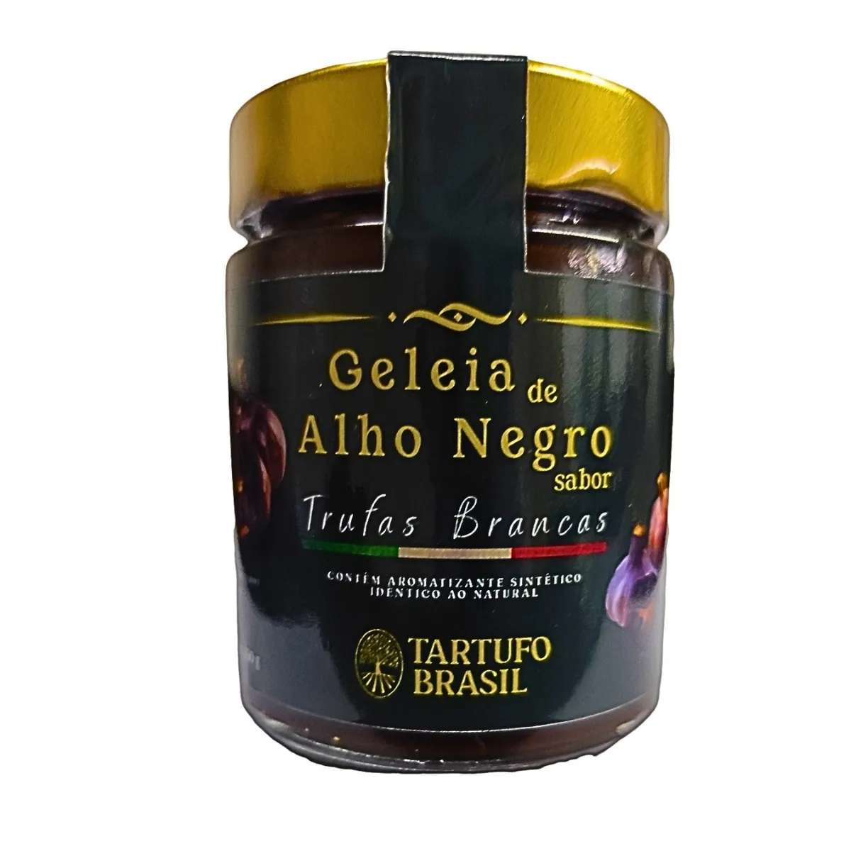 Geleia de Alho Negro com Trufas Brancas Tartufo Brasil (Gourmet)