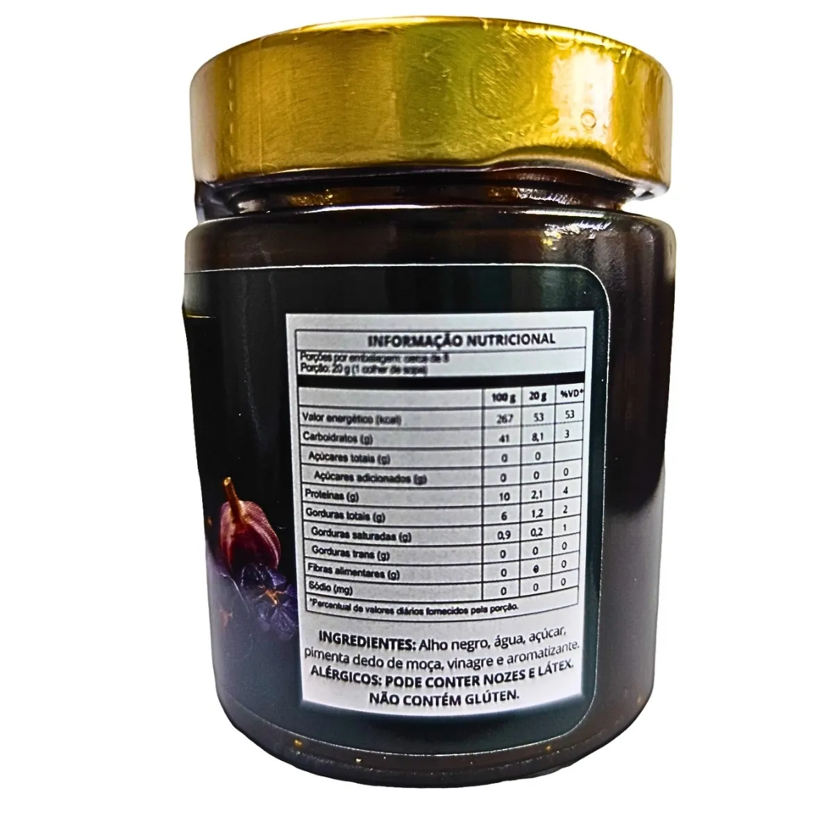 Geleia de Alho Negro com Trufas Brancas Tartufo Brasil (Gourmet)