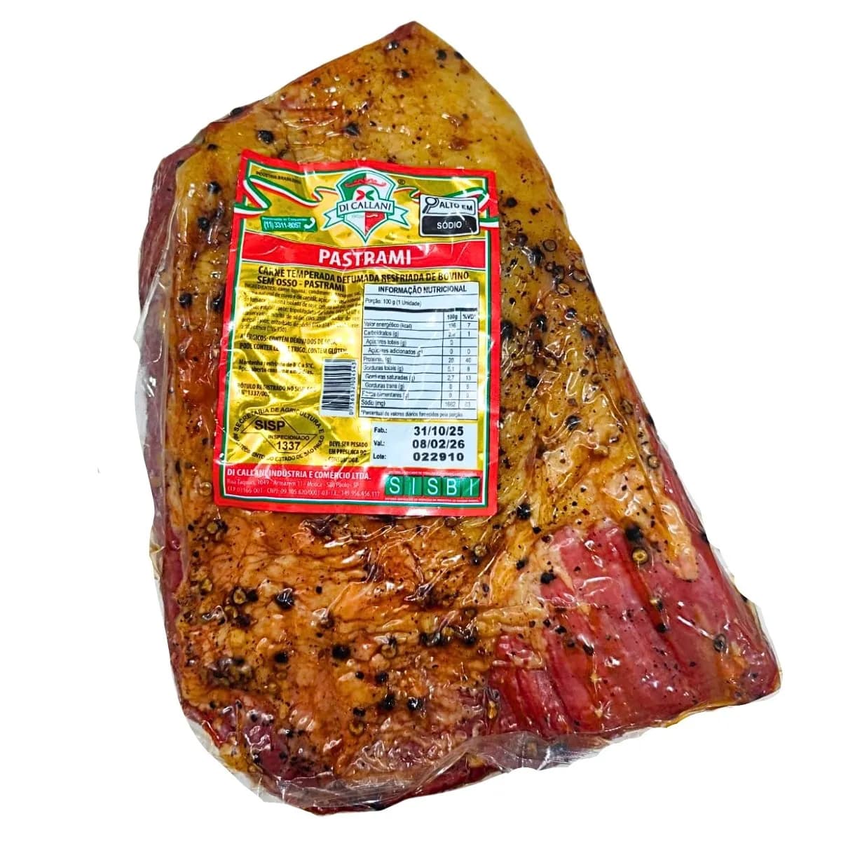 Pastrami Bovino Defumado