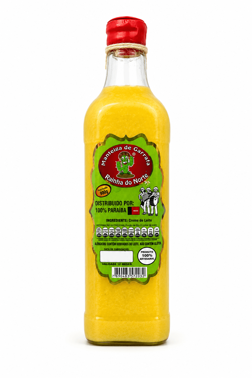 Manteiga de Garrafa Rainha do Norte 900g | 100% Artesanal da Paraíba