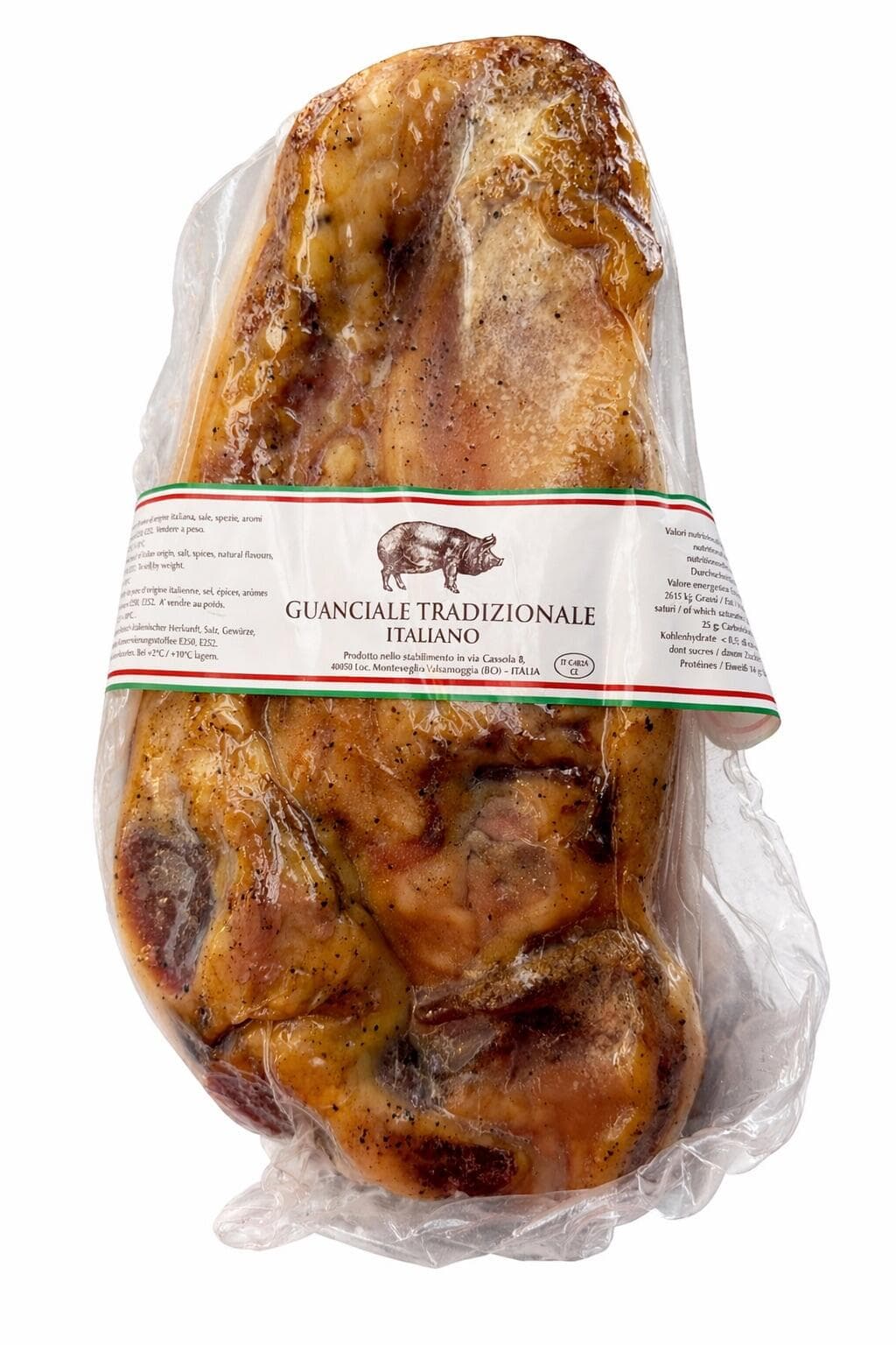 Guanciale Tradizionale Italiano Curado - Autêntico Corte Suíno Italiano