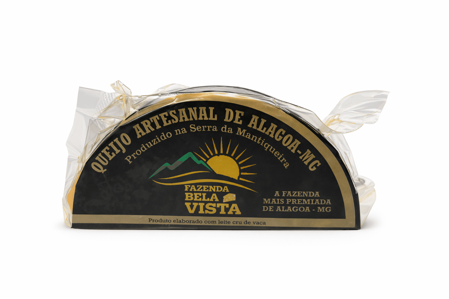 Queijo Canastra Capa Preta Maturado Artesanal da Serra da Mantiqueira
