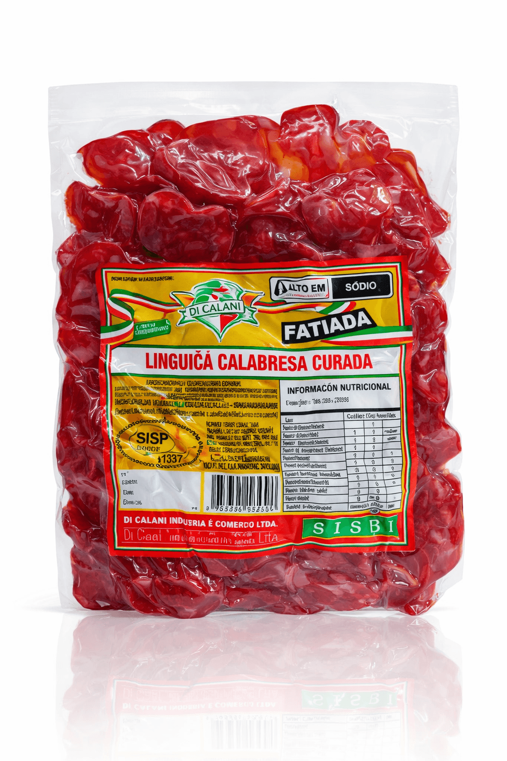Linguiça Calabresa Curada No Tempo Artesanal Fatiada 250g