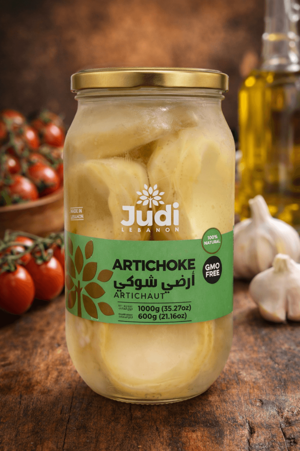 Alcachofra em Conserva Judi Lebanon 600g - Importada, Natural e Selecionada