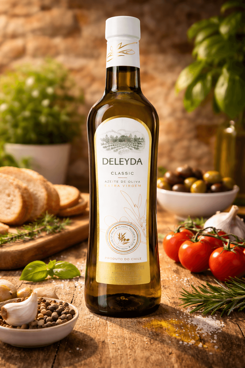Azeite de Oliva Extra Virgem Deleyda Classic 500ml - Importado do Chile