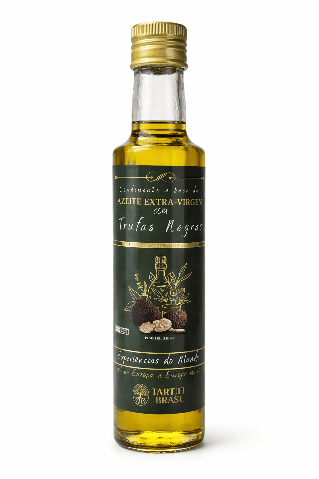 Azeite Extra-Virgem com Trufas Negras Tartufi Brasil 250ml - Gourmet Premium