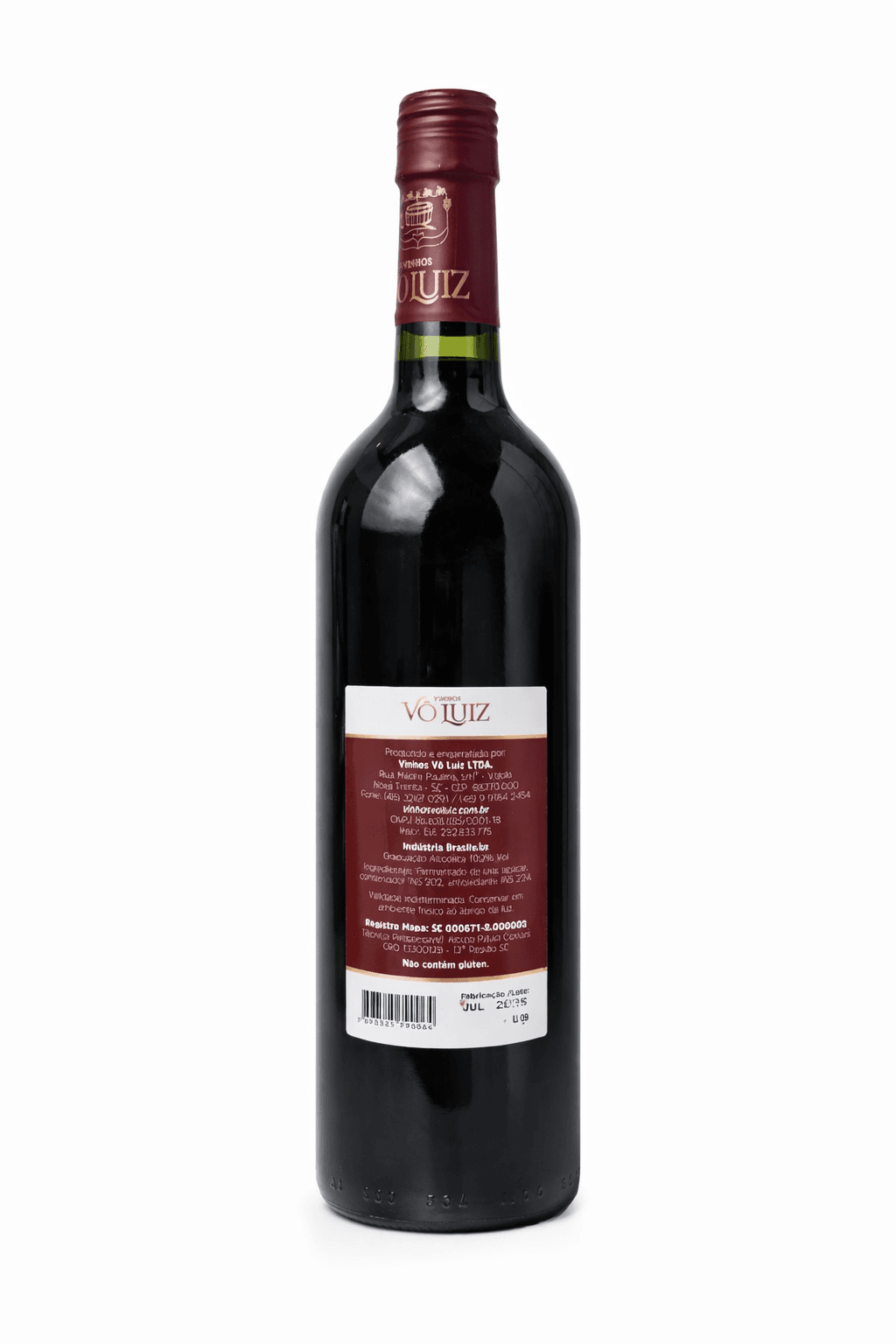 Vinho Vô Luiz Tinto Suave 750ml -Clássico