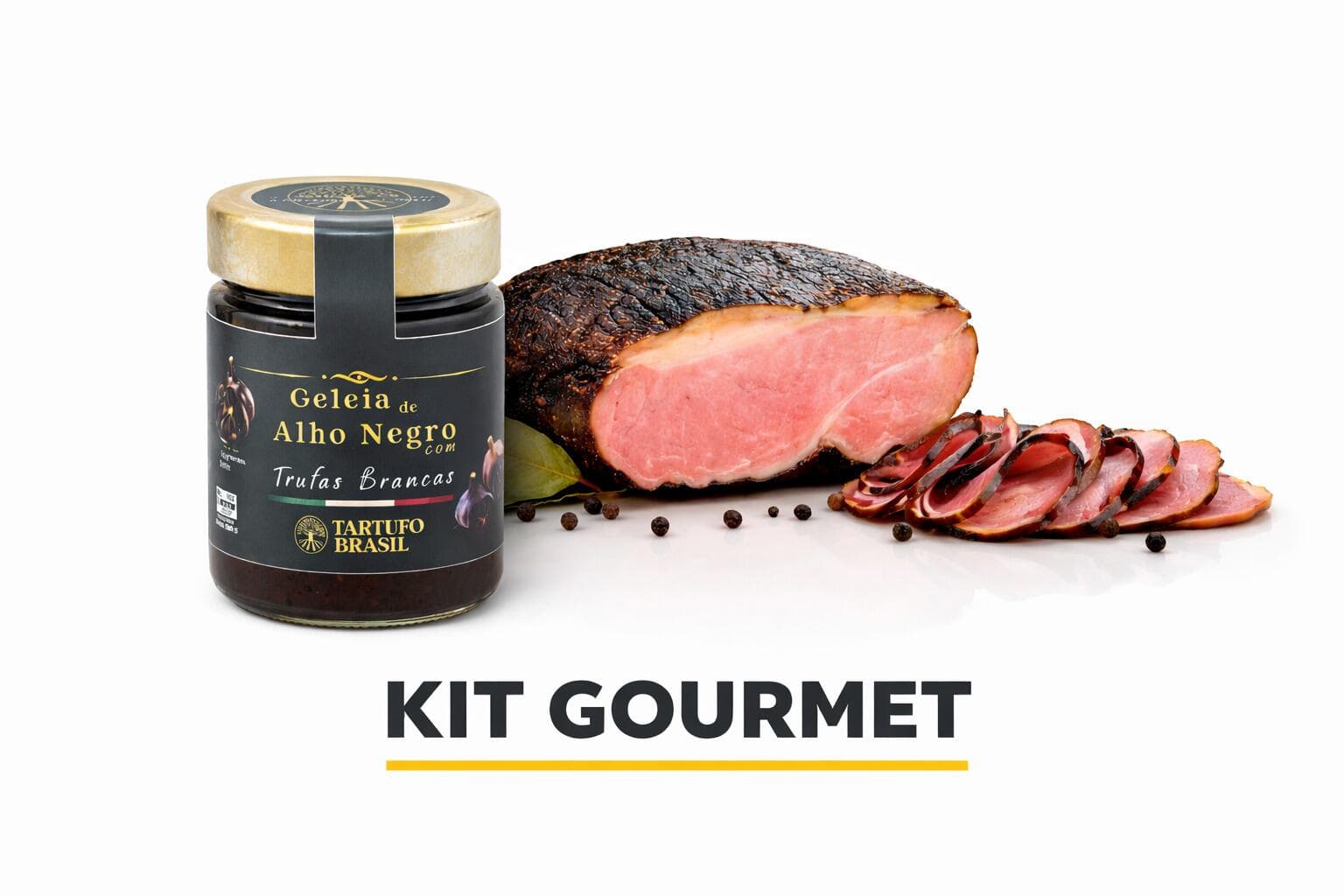 Kit Gourmet Alho Negro &amp;  Presunto Alemão Meio KG