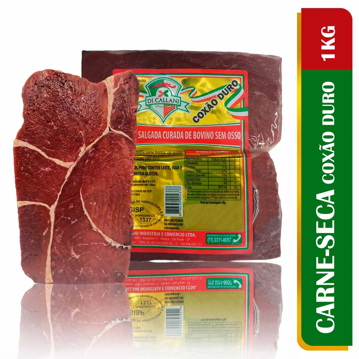 Carne-Seca (Coxão Duro) Tradicional Charque Meio KG