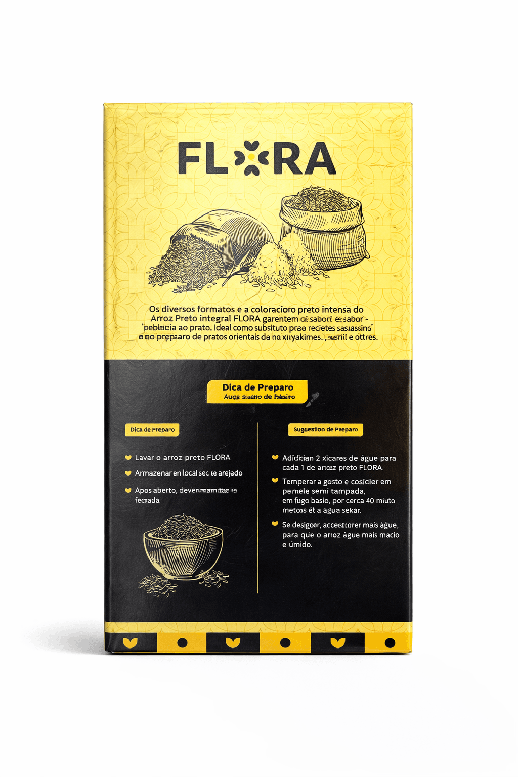 Arroz Preto Integral Tipo 1 Flora | 500g