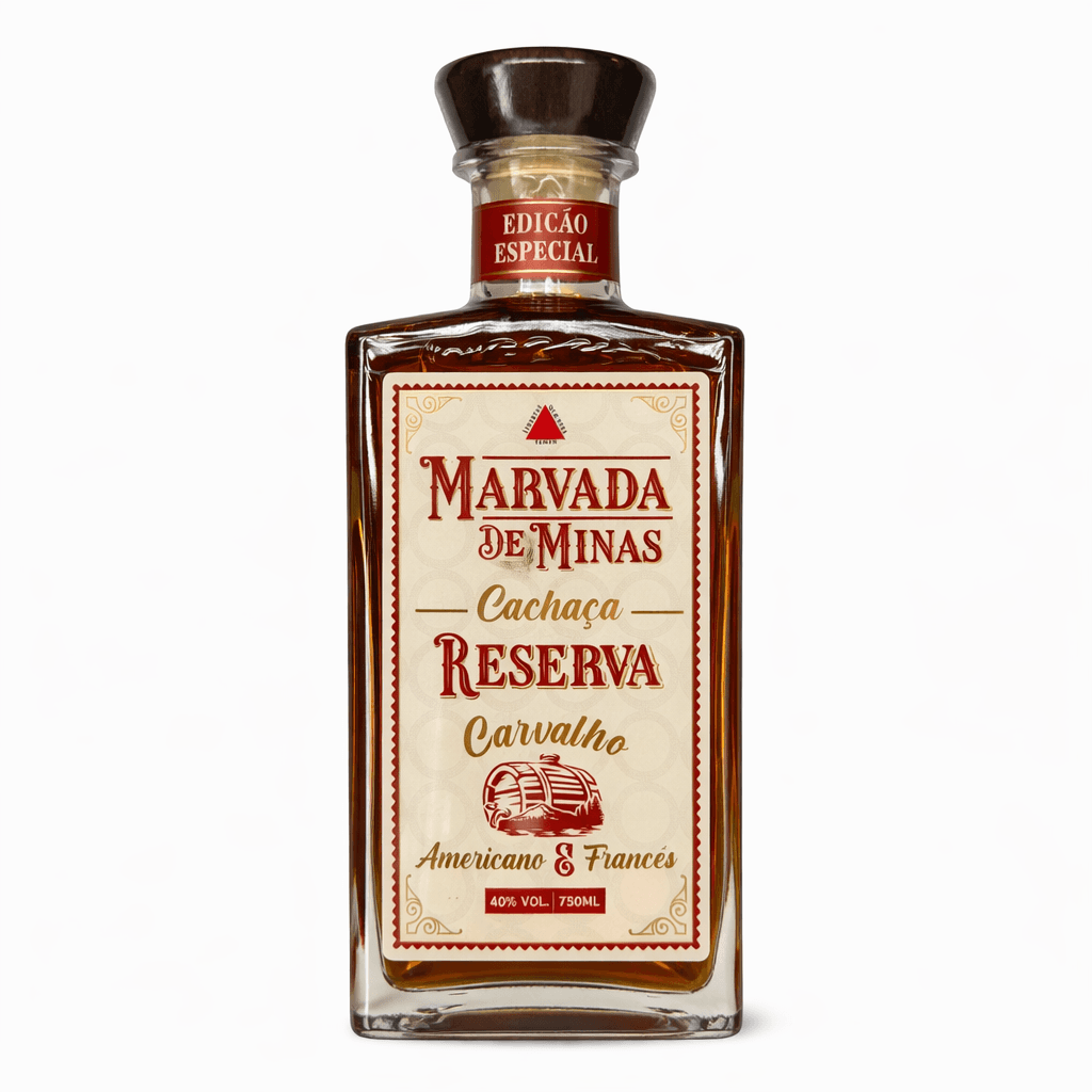 Cachaça Marvada de Minas Reserva em Barris de Carvalho