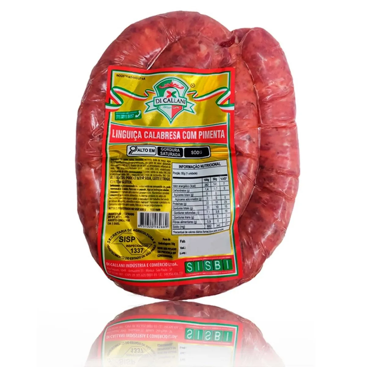 Linguiça Calabresa Fresca com Pimenta 600g