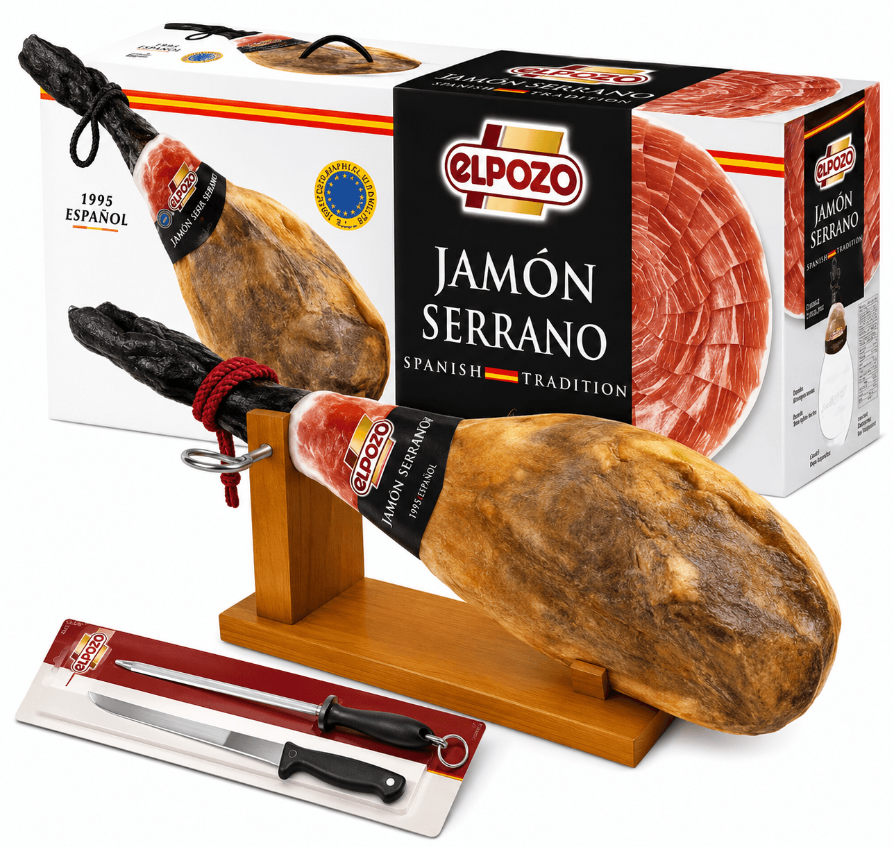 Jamon Serrano 36 Meses Espanhol Elpozo ( PEÇA- APROX 7KG)